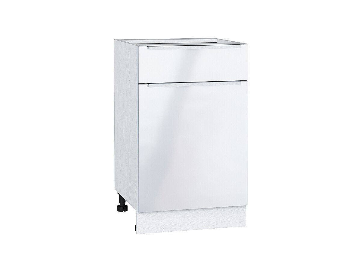 Шкаф нижний с 1-ой дверцей и ящиком Фьюжн, цвет: Angel Шкаф нижний с 1-ой дверцей и ящиком Фьюжн, цвет: Angel