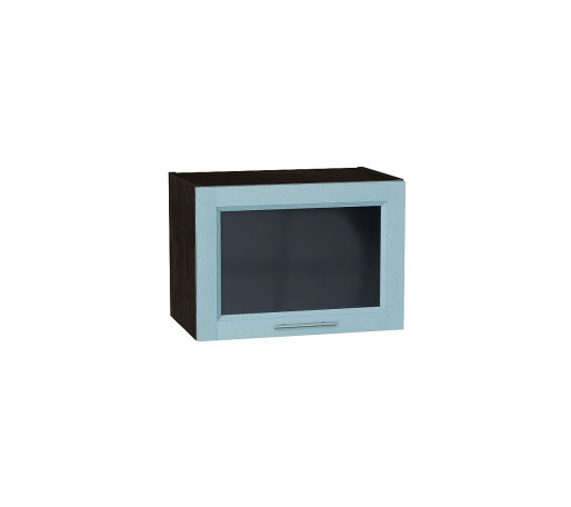 Шкаф верхний горизонтальный остекленный Сканди, цвет: Sky Wood