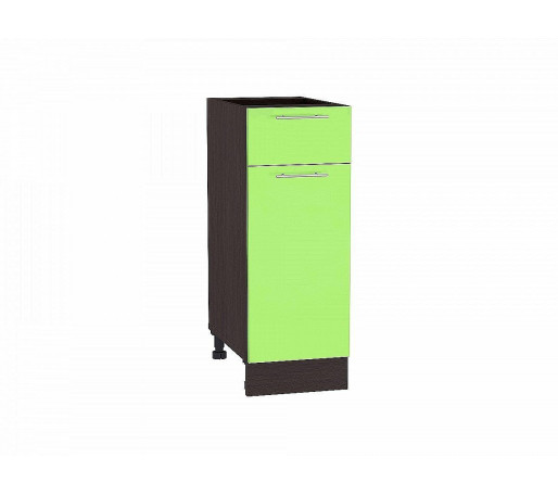 Шкаф нижний с 1-ой дверцей и ящиком Валерия-М, цвет: Салатовый глянец
