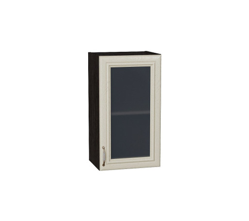 Шкаф верхний с 1-ой остекленной дверцей Шале, цвет: Ivory