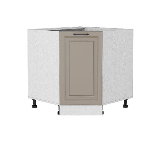 Шкаф нижний угловой (трапеция) Ницца, цвет: Omnia