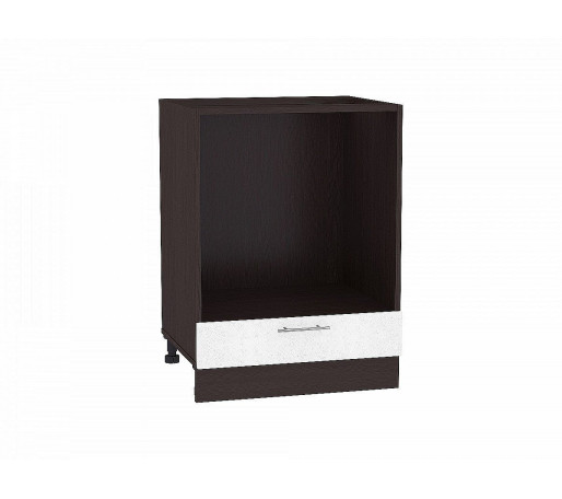 Шкаф нижний под духовку Валерия-М, цвет: Белый металлик