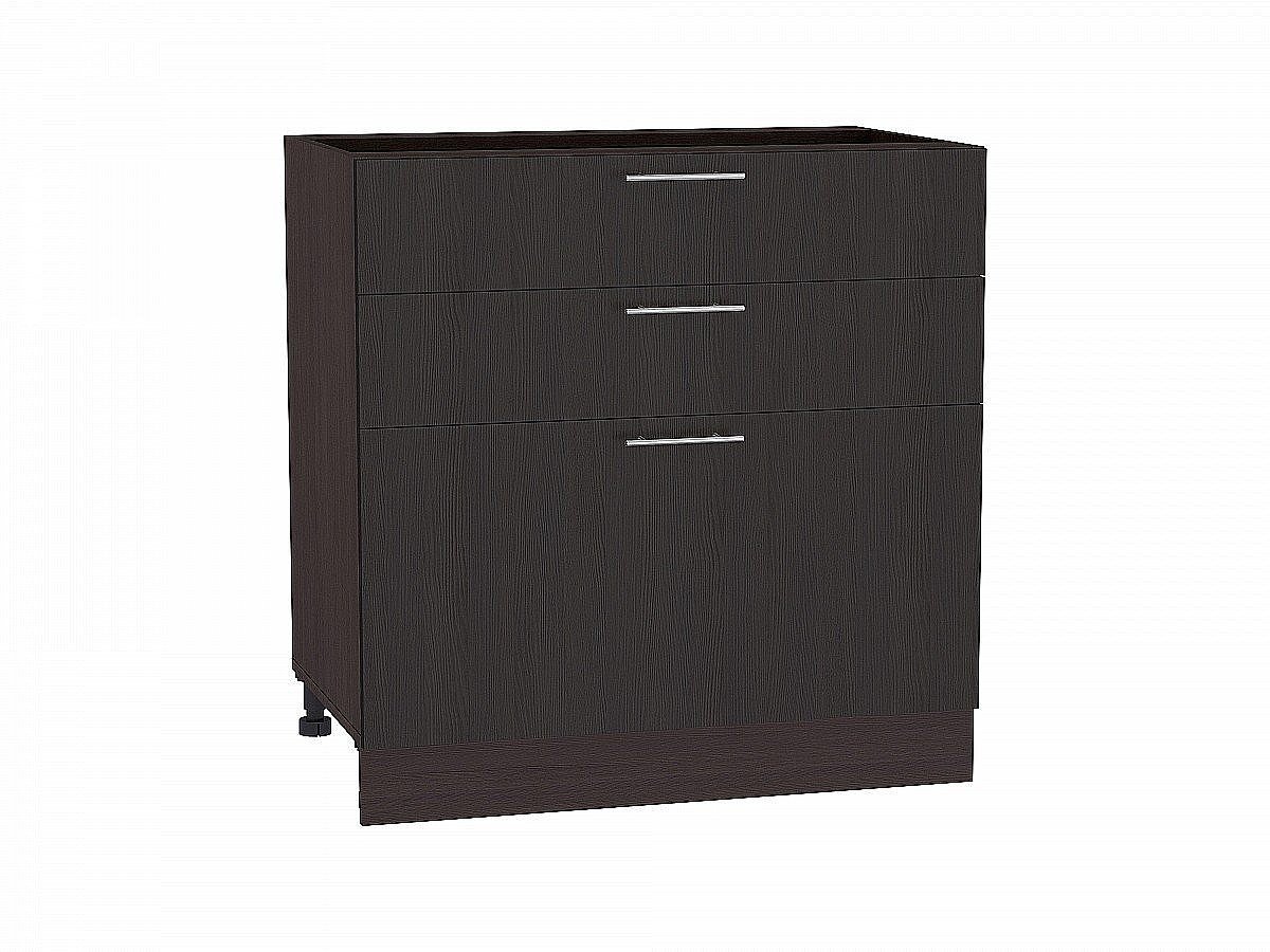 Шкаф нижний с 3-мя ящиками Валерия-М, цвет: Венге Шкаф нижний с 3-мя ящиками Валерия-М, цвет: Венге