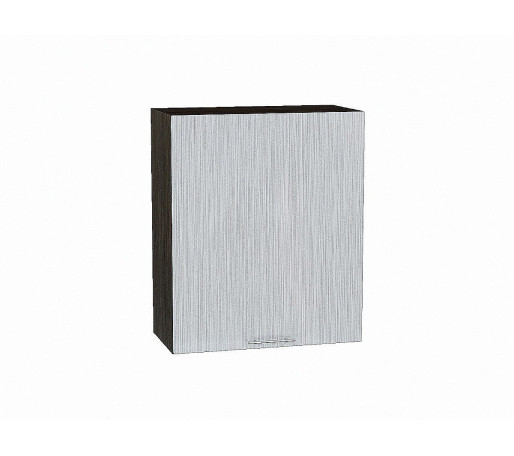 Шкаф верхний с 1-ой дверцей Валерия-М, цвет: Серый металлик дождь светлый
