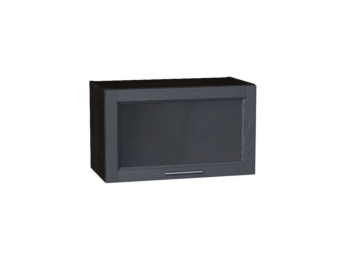 Шкаф верхний горизонтальный остекленный Сканди, цвет: Graphite Softwood Шкаф верхний горизонтальный остекленный Сканди, цвет: Graphite Softwood