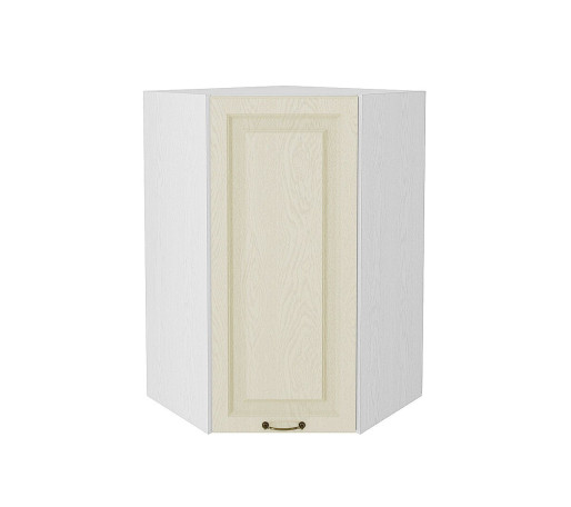 Шкаф верхний угловой Ницца, цвет: Дуб крем