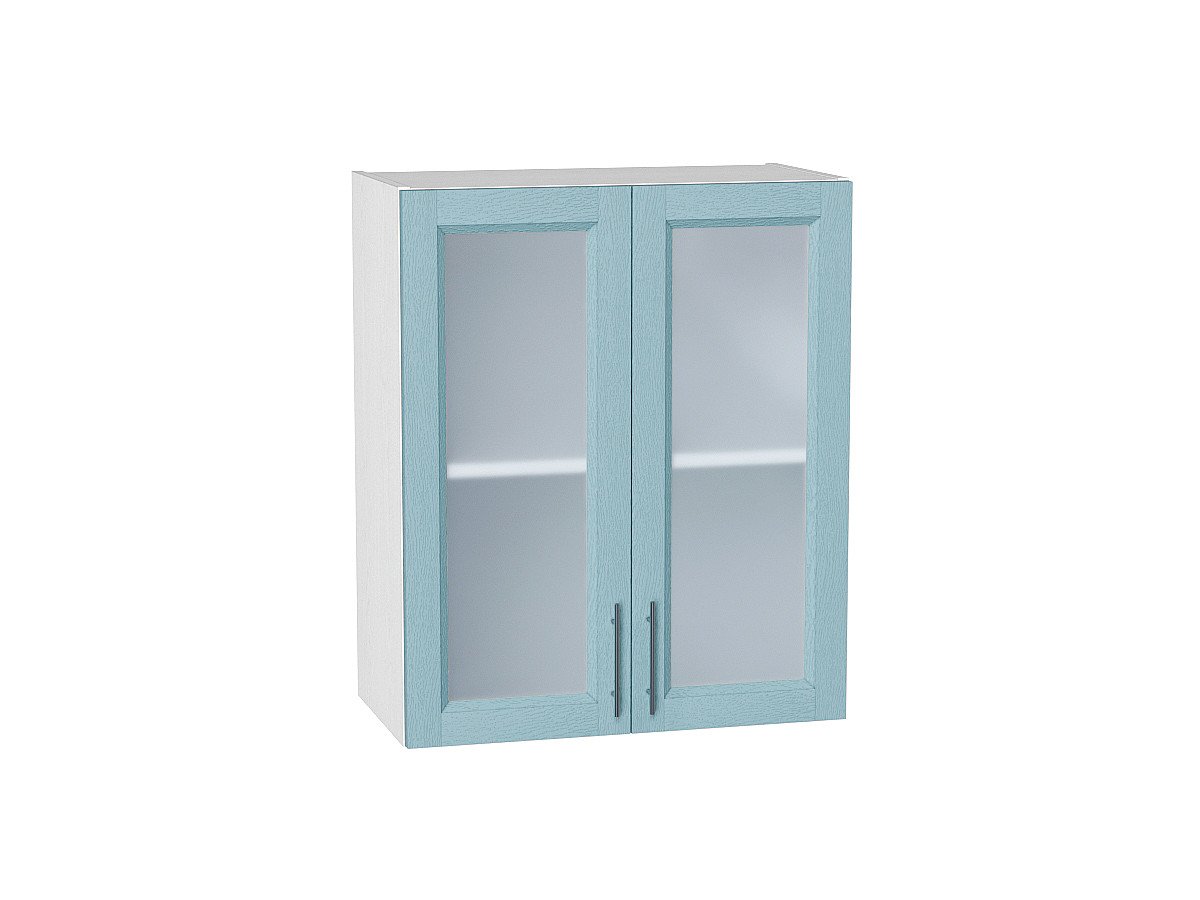 Шкаф верхний с 2-мя остекленными дверцами Сканди, цвет: Sky Wood Шкаф верхний с 2-мя остекленными дверцами Сканди, цвет: Sky Wood