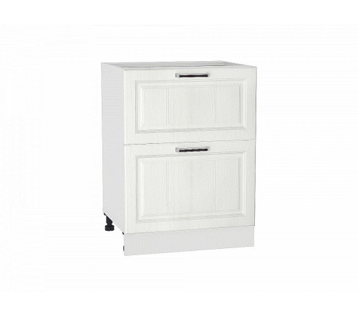 Шкаф нижний с 2-мя ящиками Прага, цвет: Белое дерево