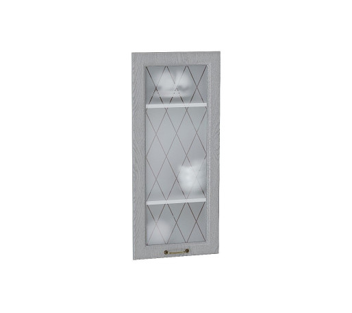 Комплект фасадов Ницца со стеклом для каркаса Ф-25Н В409, цвет: Дуб серый