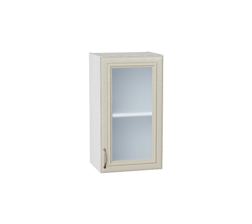 Шкаф верхний с 1-ой остекленной дверцей Шале, цвет: Ivory