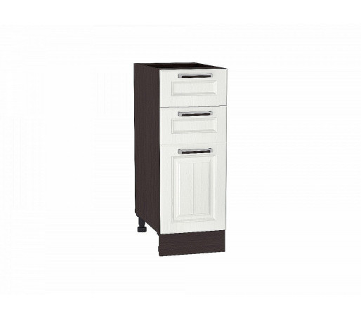 Шкаф нижний с 3-мя ящиками Прага, цвет: Белое дерево