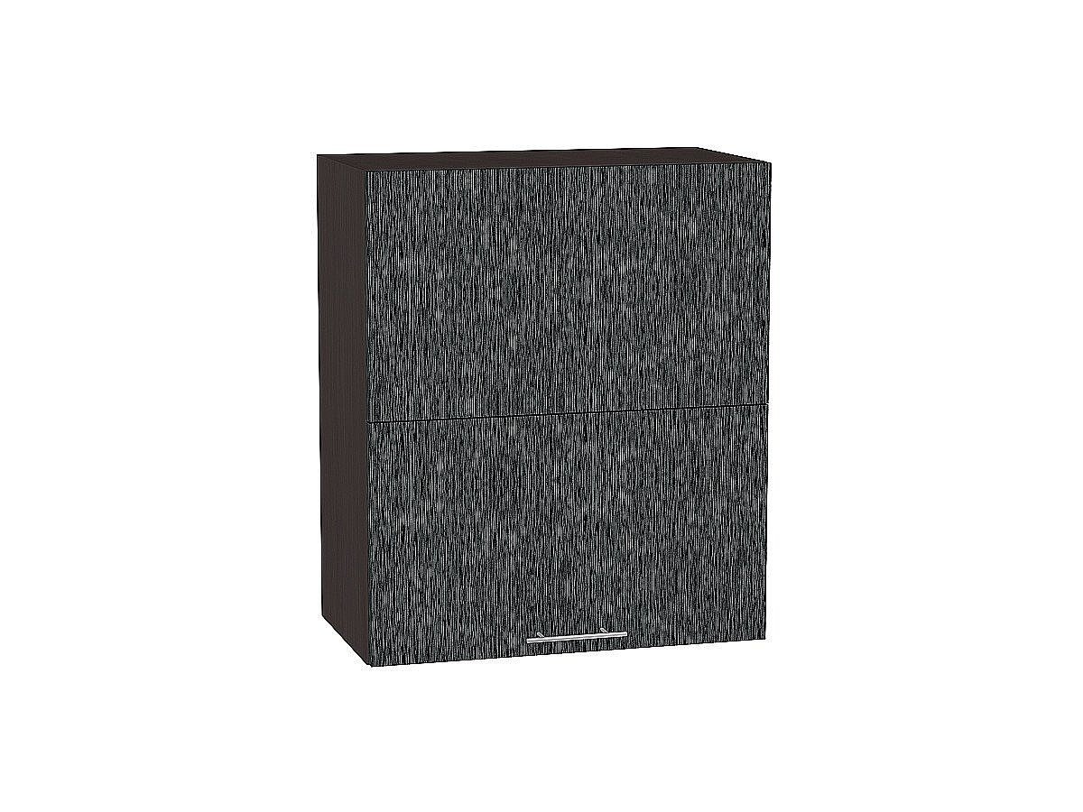 Шкаф верхний горизонтальный с подъемным механизмом Валерия-М, цвет: Черный металлик дождь Шкаф верхний горизонтальный с подъемным механизмом Валерия-М, цвет: Черный металлик дождь