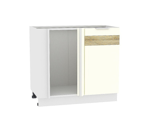 Шкаф нижний угловой Терра DR, цвет: Ваниль софт