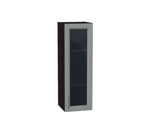 Шкаф верхний с 1-ой остекленной дверцей Сканди, цвет: Grey Softwood