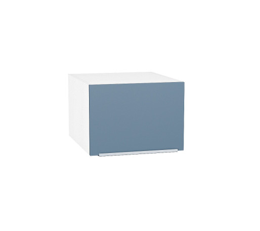 Шкаф верхний горизонтальный глубокий Фьюжн, цвет: Silky Blue