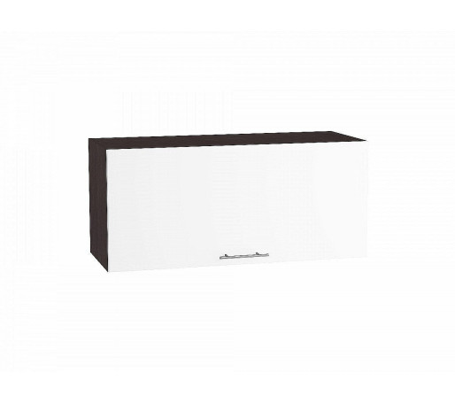 Шкаф верхний горизонтальный Валерия-М, цвет: Белый глянец