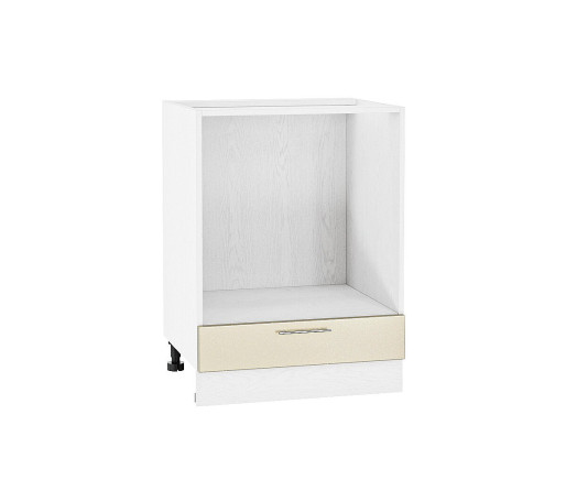 Шкаф нижний под духовку Валерия-М, цвет: Бежевый металлик