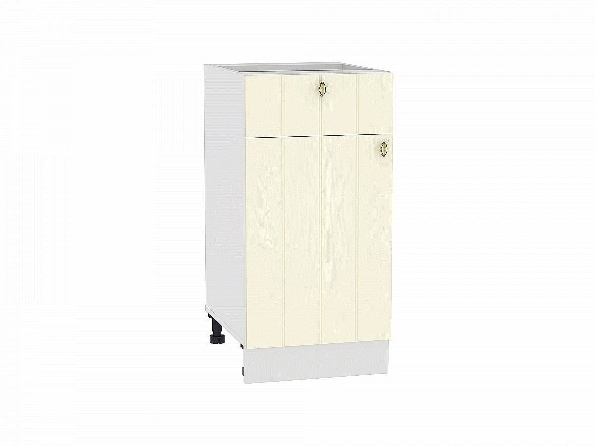 Шкаф нижний с 1-ой дверцей и ящиком Прованс, цвет: Ваниль Шкаф нижний с 1-ой дверцей и ящиком Прованс, цвет: Ваниль
