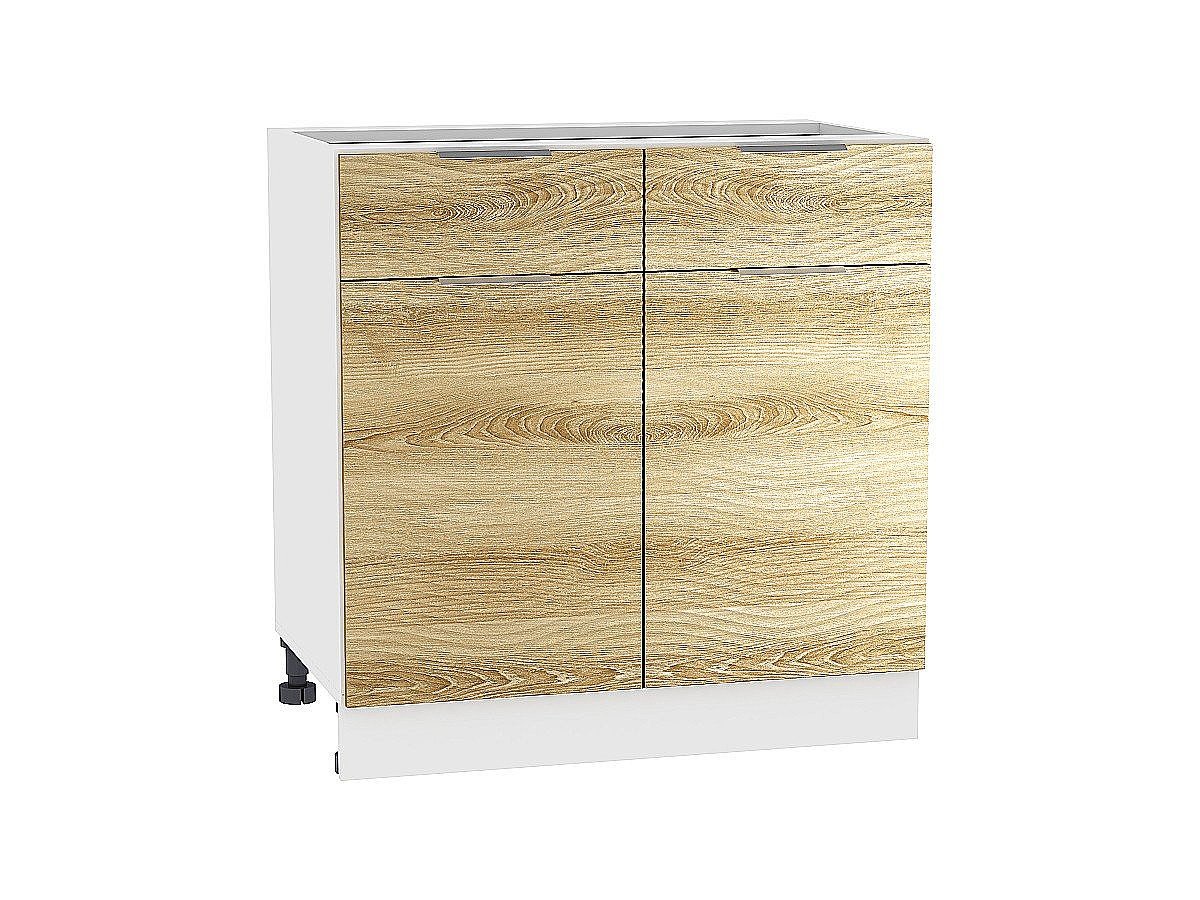 Шкаф нижний с 2-мя дверцами и 2-мя ящиками Терра W, цвет: Ель Карпатская Шкаф нижний с 2-мя дверцами и 2-мя ящиками Терра W, цвет: Ель Карпатская