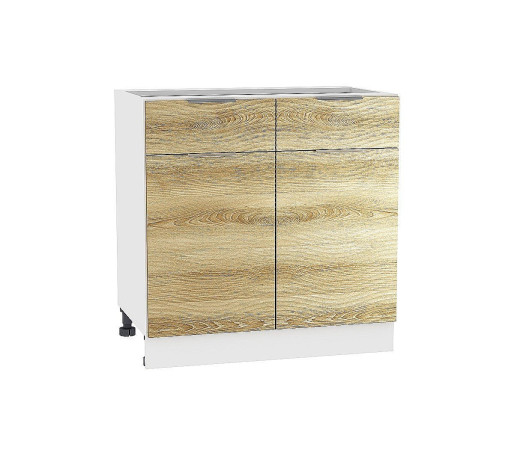 Шкаф нижний с 2-мя дверцами и 2-мя ящиками Терра W, цвет: Ель Карпатская