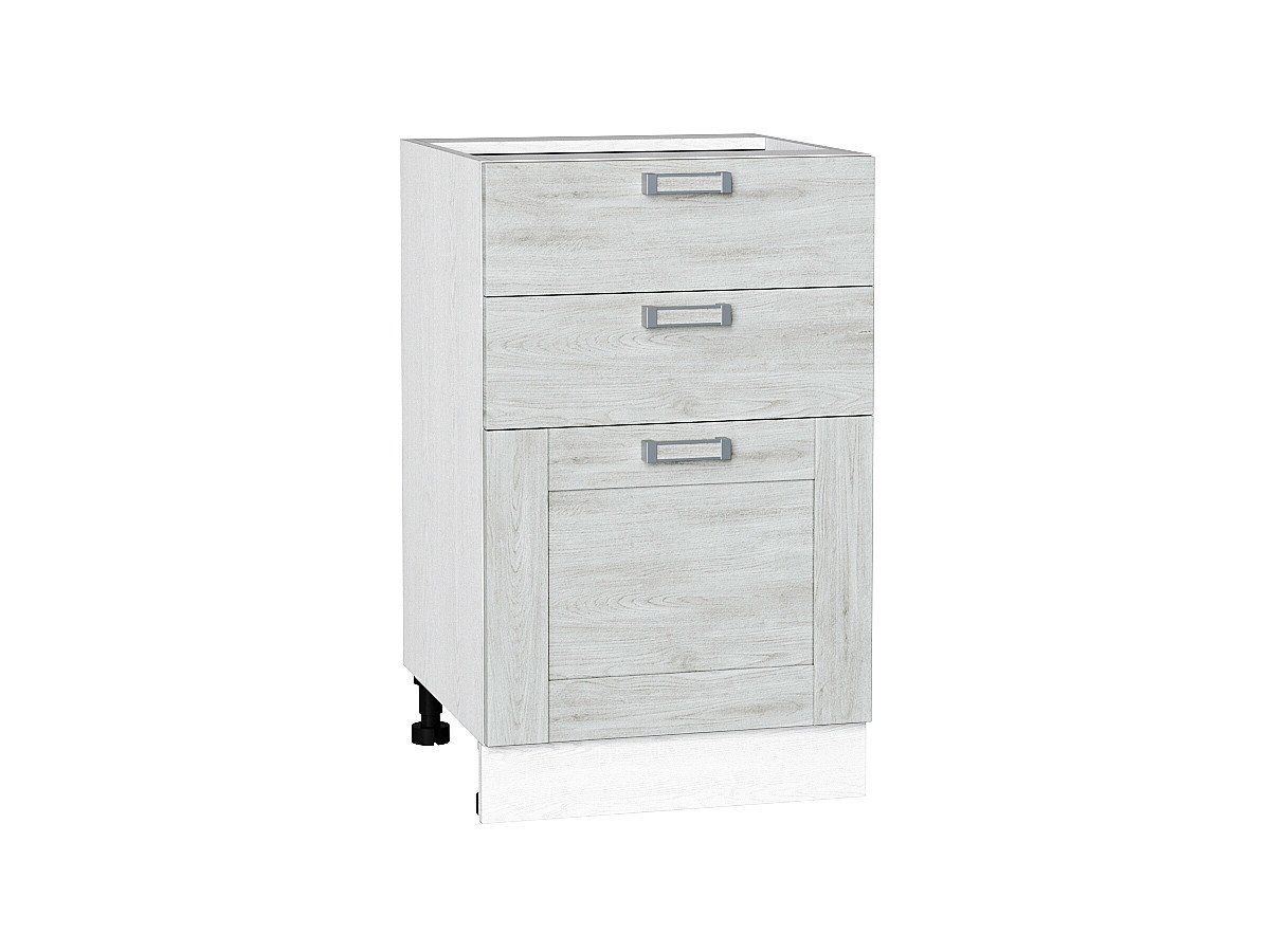 Шкаф нижний с 3-мя ящиками Лофт, цвет: Nordic Oak Шкаф нижний с 3-мя ящиками Лофт, цвет: Nordic Oak