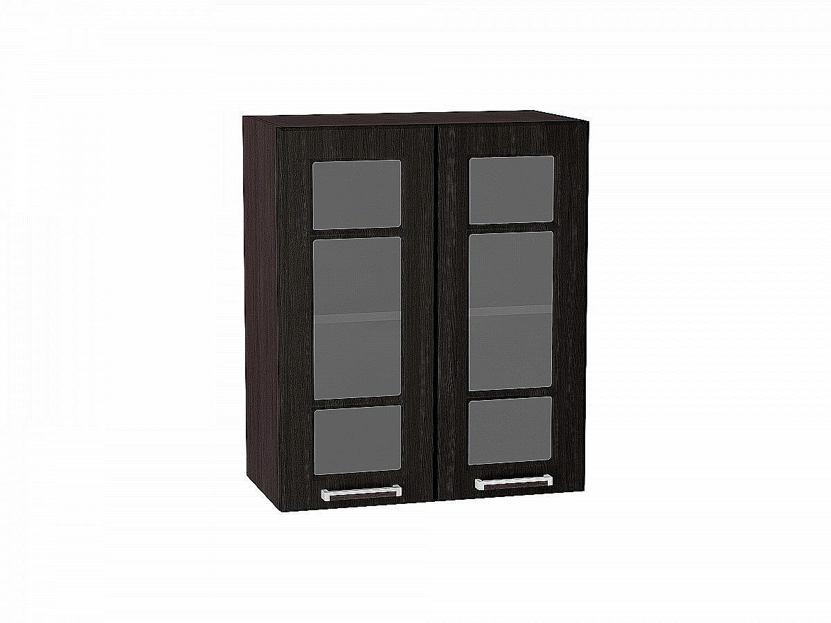 Шкаф верхний с 2-мя остекленными дверцами Прага, цвет: Венге Премиум Шкаф верхний с 2-мя остекленными дверцами Прага, цвет: Венге Премиум