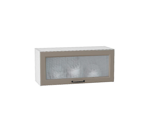 Шкаф верхний горизонтальный остекленный Ницца, цвет: Omnia