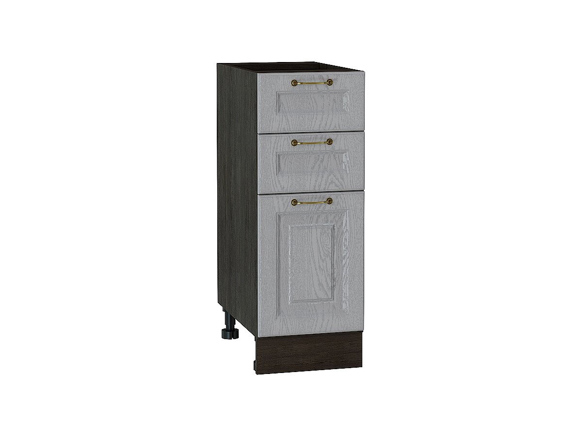 Шкаф нижний с 3-мя ящиками Ницца, цвет: Дуб серый Шкаф нижний с 3-мя ящиками Ницца, цвет: Дуб серый