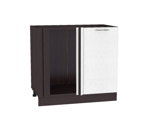 Шкаф нижний угловой Валерия-М, цвет: Белый глянец