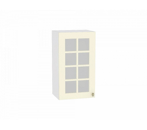 Шкаф верхний с 1-ой остекленной дверцей Прованс, цвет: Ваниль