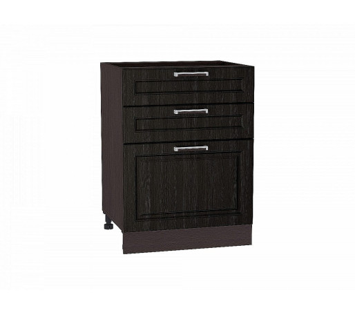 Шкаф нижний с 3-мя ящиками Прага, цвет: Венге Премиум