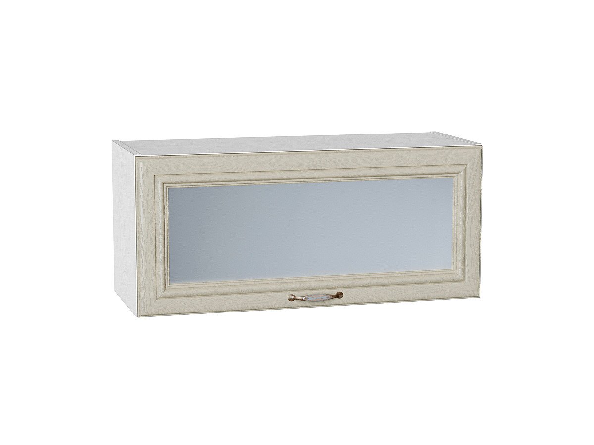 Шкаф верхний горизонтальный остекленный Шале, цвет: Ivory Шкаф верхний горизонтальный остекленный Шале, цвет: Ivory