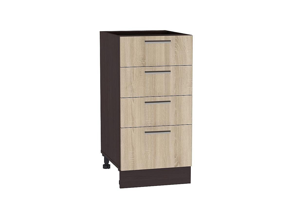 Шкаф нижний с 4-мя ящиками Брауни, цвет: Дуб сонома Шкаф нижний с 4-мя ящиками Брауни, цвет: Дуб сонома