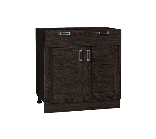 Шкаф нижний с 2-мя дверцами и 2-мя ящиками Лофт, цвет: Wenge Veralinga