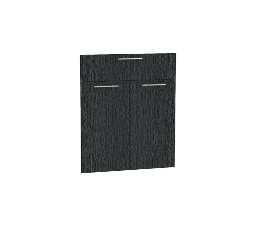 Комплект фасадов Валерия-М для каркаса Ф-41М Н601М/ШП601, цвет: Черный металлик дождь