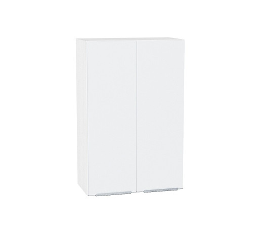 Шкаф верхний с 2-мя дверцами Фьюжн, цвет: Silky White