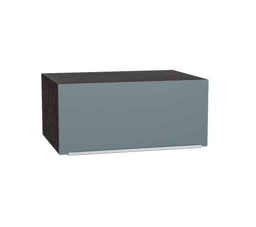 Шкаф верхний горизонтальный глубокий Фьюжн, цвет: Silky Blue