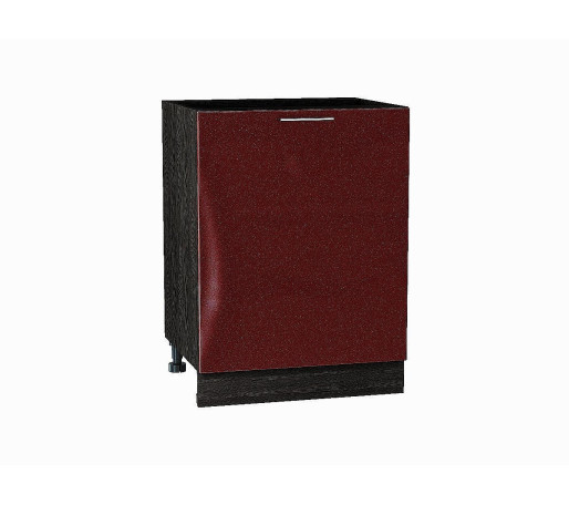 Шкаф нижний с 1-ой дверцей Валерия-М, цвет: Гранатовый металлик