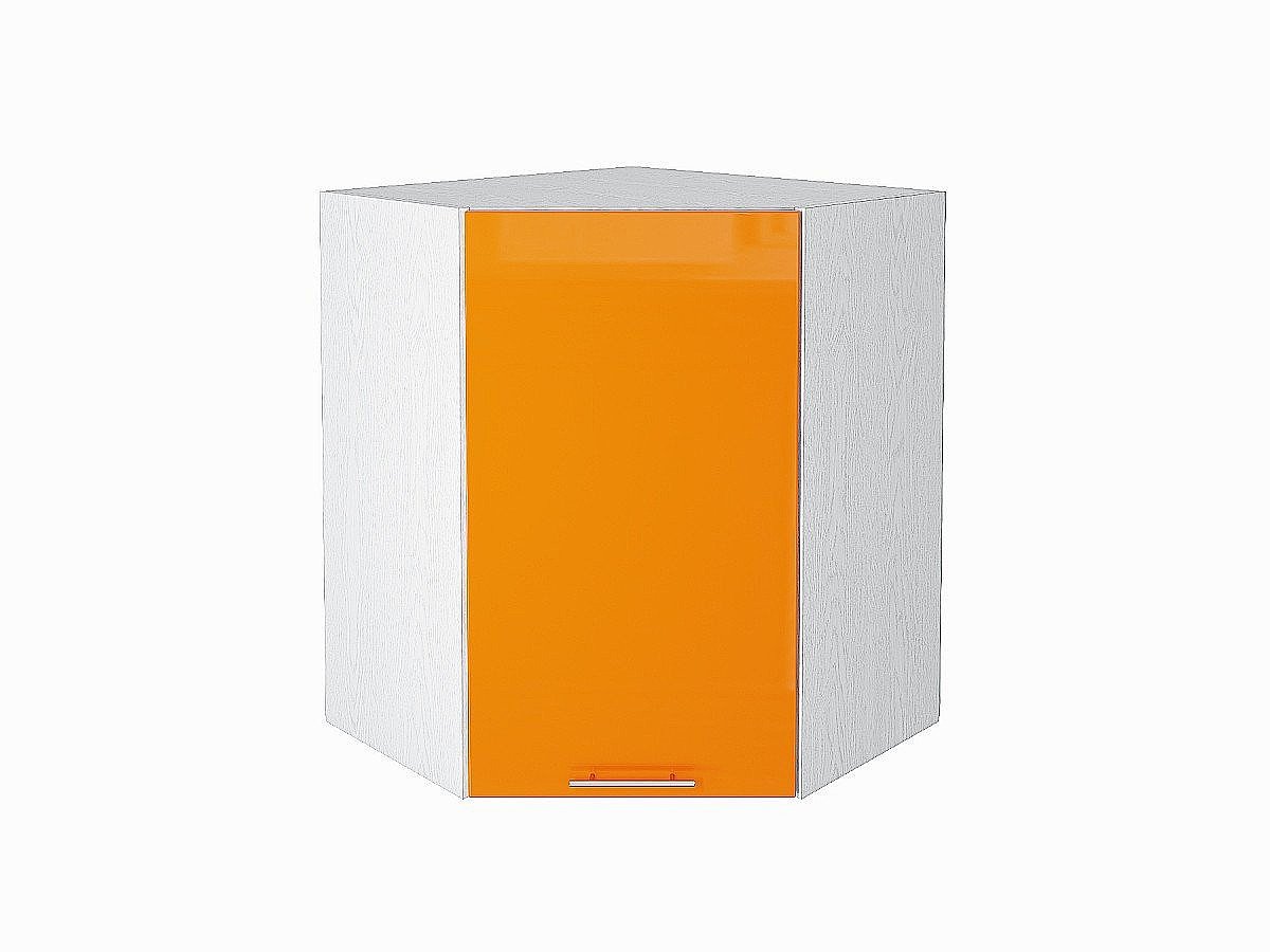 Шкаф верхний угловой Валерия-М, цвет: Оранжевый глянец Шкаф верхний угловой Валерия-М, цвет: Оранжевый глянец
