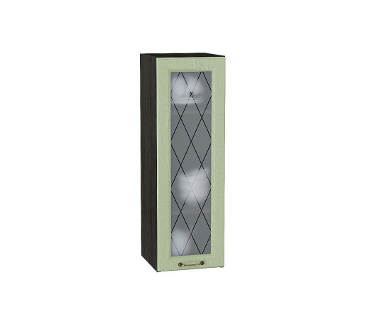 Шкаф верхний с 1-ой остекленной дверцей Ницца, цвет: Дуб оливковый