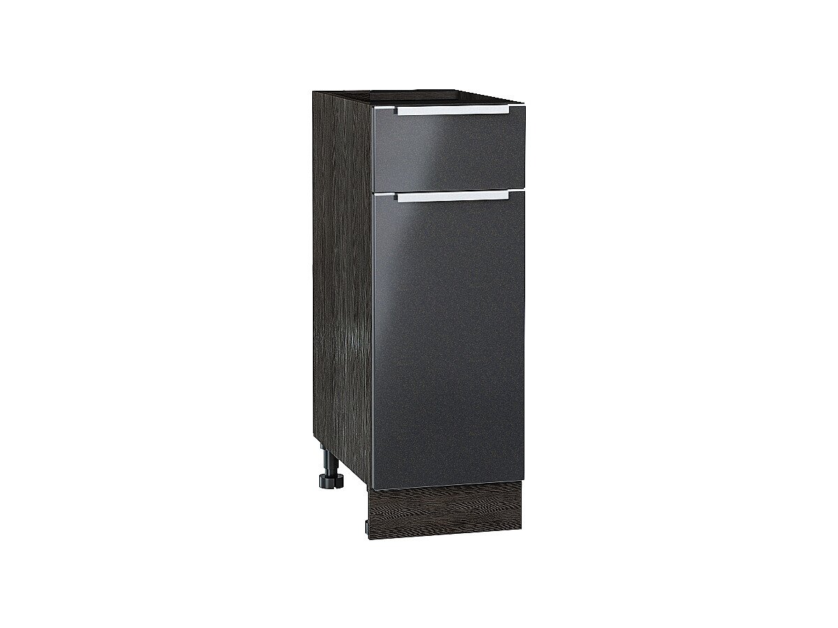 Шкаф нижний с 1-ой дверцей и ящиком Фьюжн, цвет: Anthracite Шкаф нижний с 1-ой дверцей и ящиком Фьюжн, цвет: Anthracite