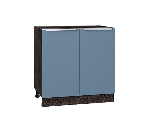 Шкаф нижний с 2-мя дверцами Фьюжн, цвет: Silky Blue