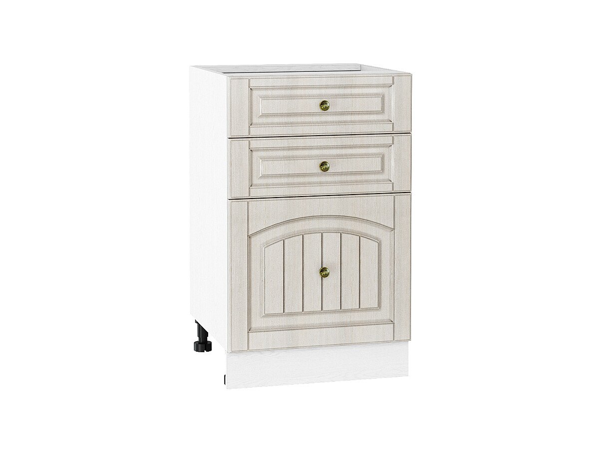 Шкаф нижний с 3-мя ящиками Верона, цвет: Ясень золото Шкаф нижний с 3-мя ящиками Верона, цвет: Ясень золото