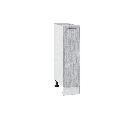 Шкаф нижний бутылочница Валерия-М, цвет: Серый металлик дождь светлый