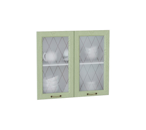 Комплект фасадов Ницца со стеклом для каркаса Ф-55 В800, цвет: Дуб оливковый