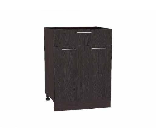 Шкаф нижний с 2-мя дверцами и ящиком Валерия-М, цвет: Венге