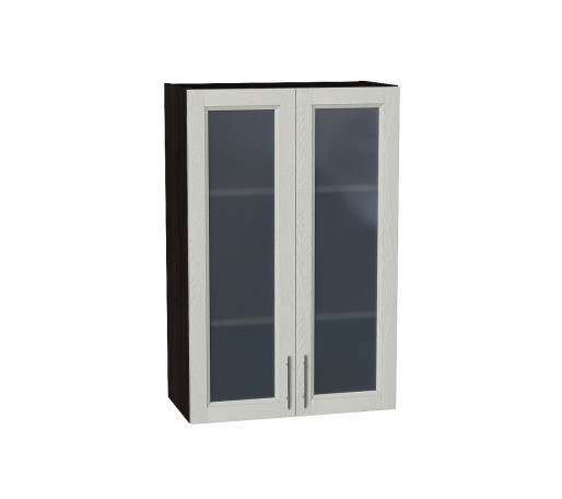 Шкаф верхний с 2-мя остекленными дверцами Сканди, цвет: Cappuccino Softwood