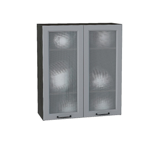 Шкаф верхний с 2-мя остекленными дверцами Ницца, цвет: Magnum