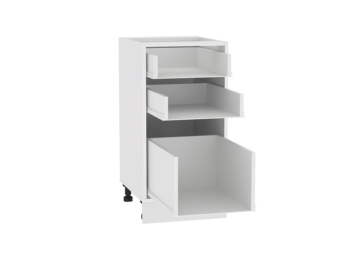 Каркас нижнего шкафа с 3-мя ящиками Н 403, цвет: Белый Каркас нижнего шкафа с 3-мя ящиками Н 403, цвет: Белый