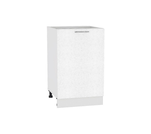 Шкаф нижний с 1-ой дверцей Валерия-М, цвет: Белый металлик
